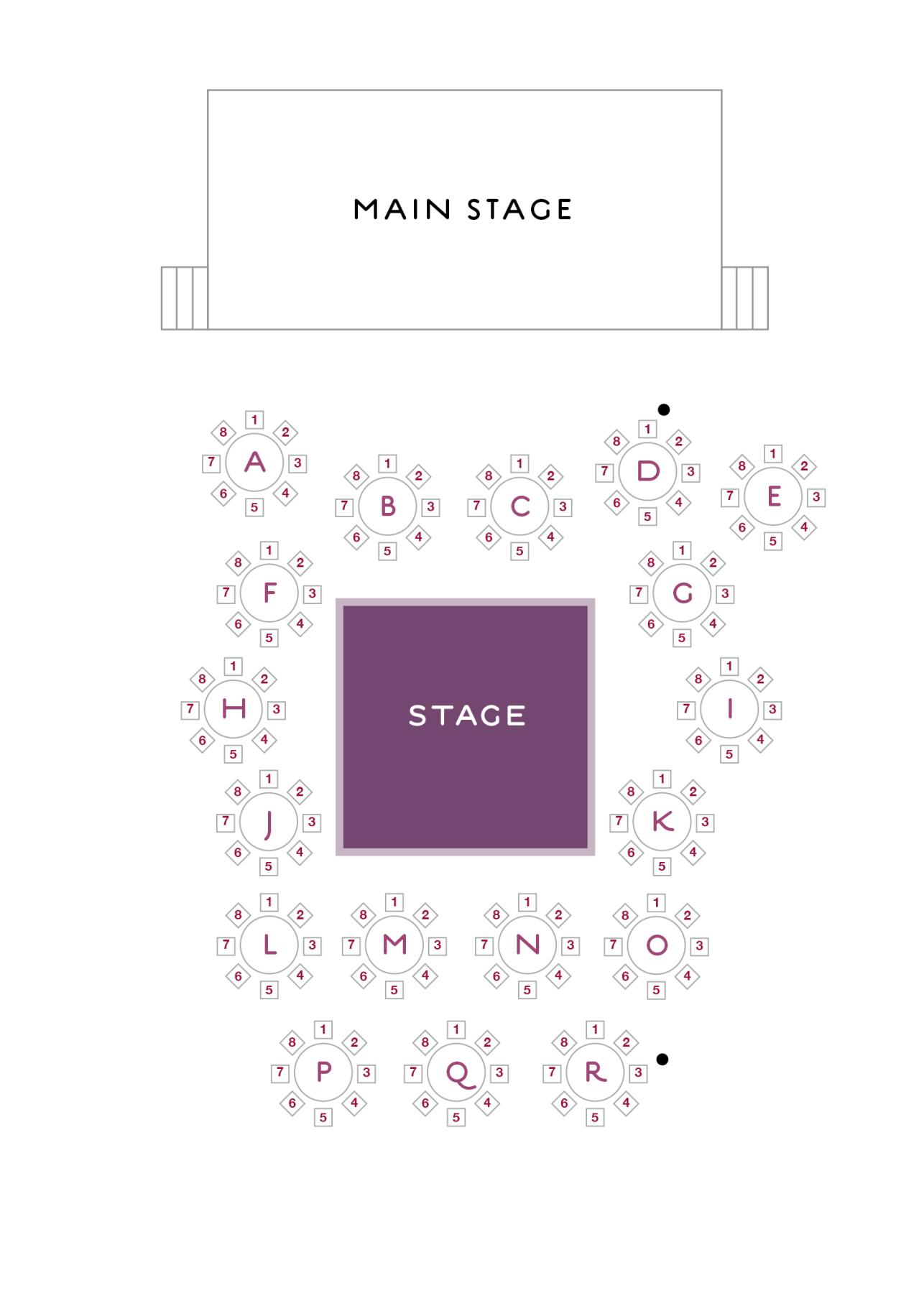 Fan of the Soap Opera: Mystery Dinner Theater Seating Chart