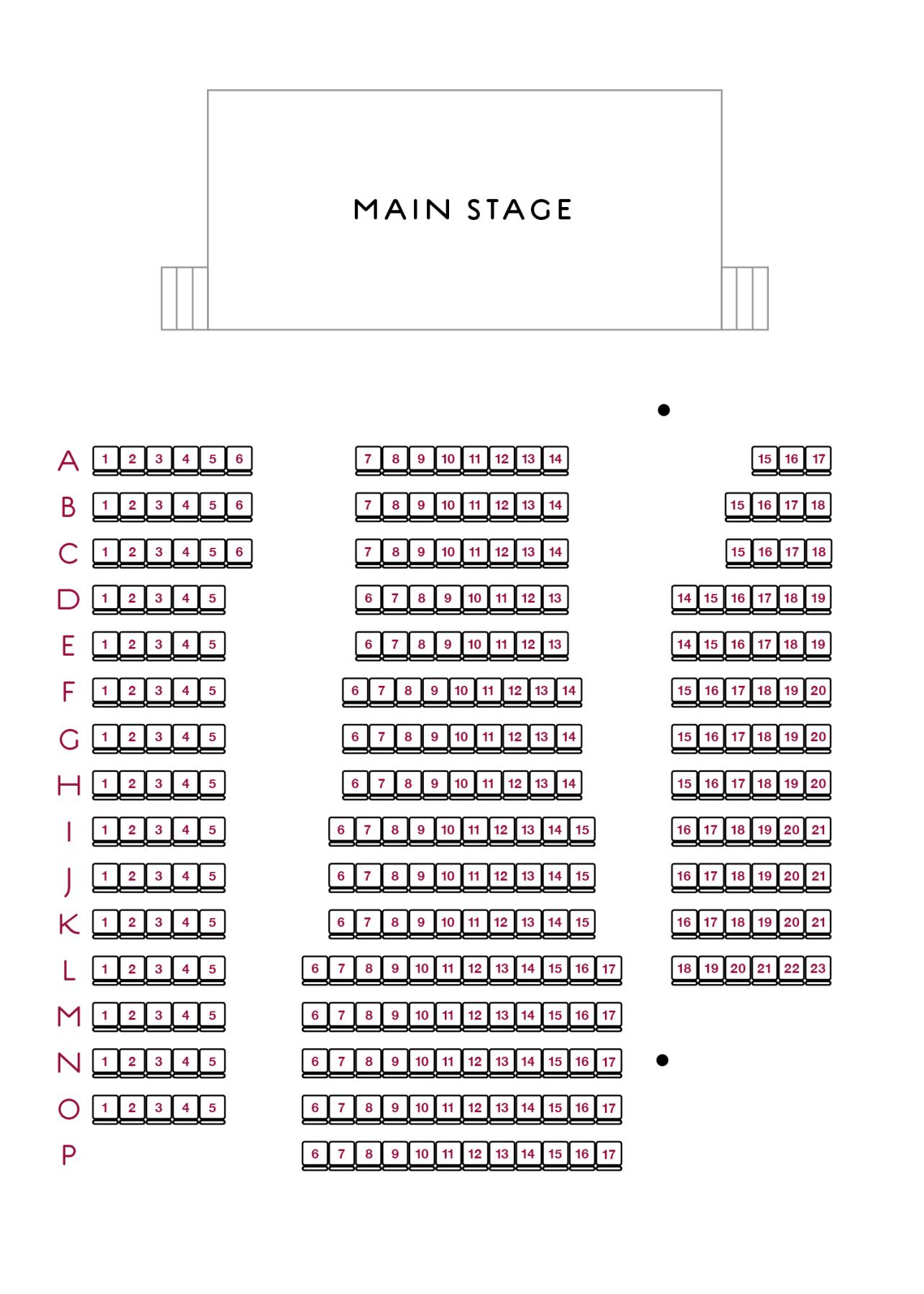Legacy of Jazz Seating Chart