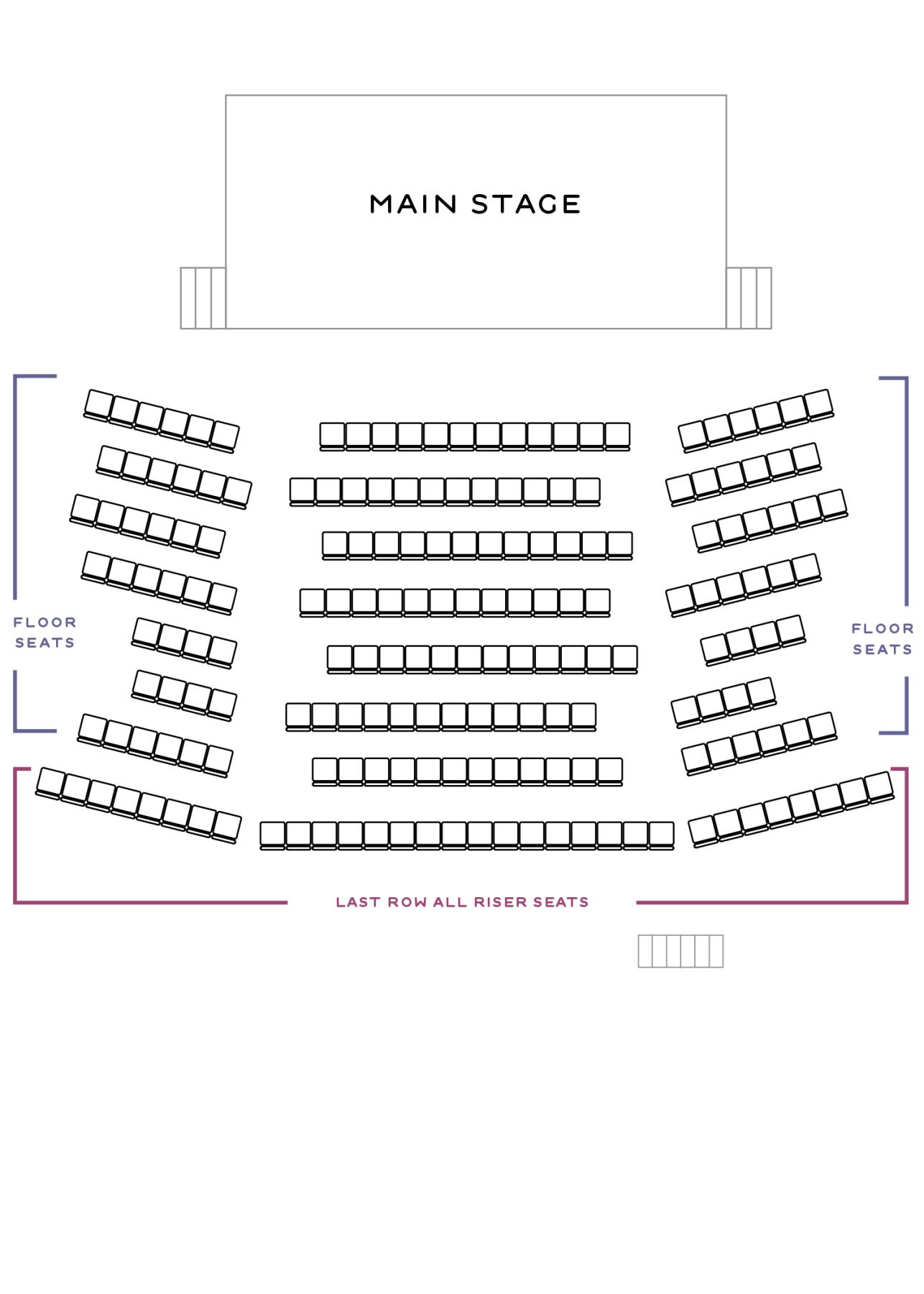 Misery Seating Chart Misery Seating Chart